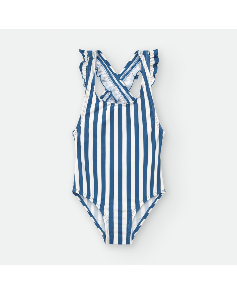 9010-01YLM BAÑADOR NIÑA RAYAS MARINERAS