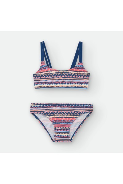 9030-08YLM TOP BIKINI NIÑA AZTECA