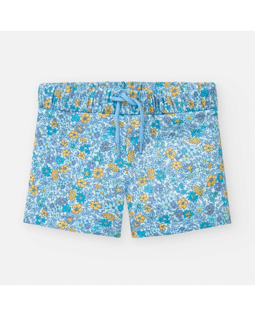 9050-06YLM BOXER NIÑO AZUL FLORES