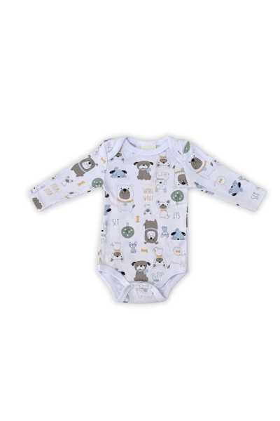 DXB-L-503 Body bebé manga larga perritos