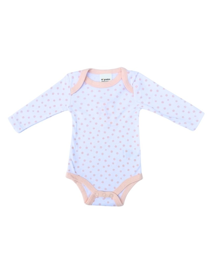 DXG-L-513 Body bebé manga larga con puntos