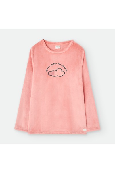 6466-A PIJAMA MUJER CORAL NUBE