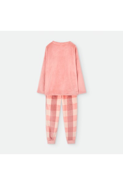 6466-A PIJAMA MUJER CORAL NUBE