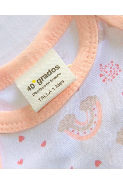 DXG-S-516 Body bebé manga corta arcoiris