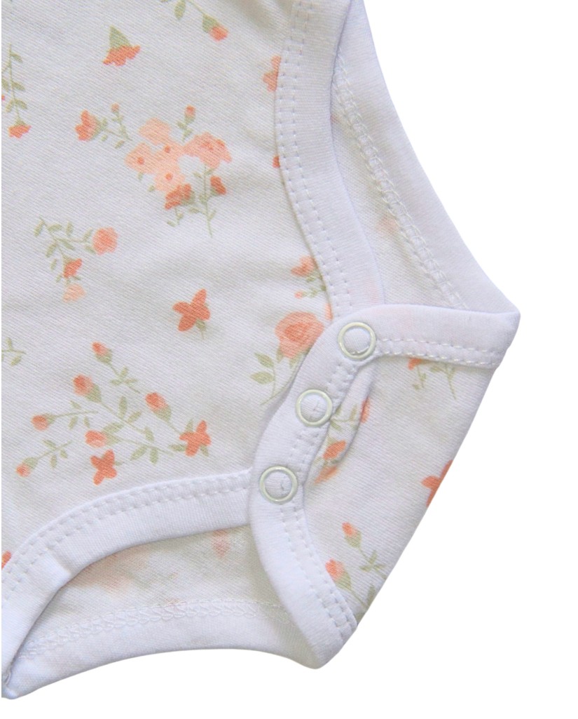 DXG-S-520 Body bebé manga corta con flores