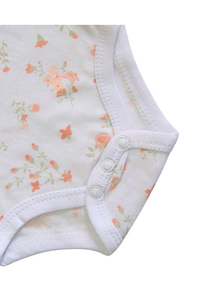 DXG-S-520 Body bebé manga corta con flores