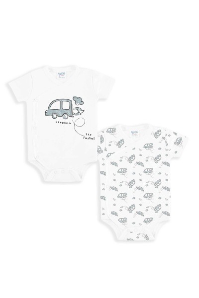 23110050 Pack 2 bodys manga corta niño coches