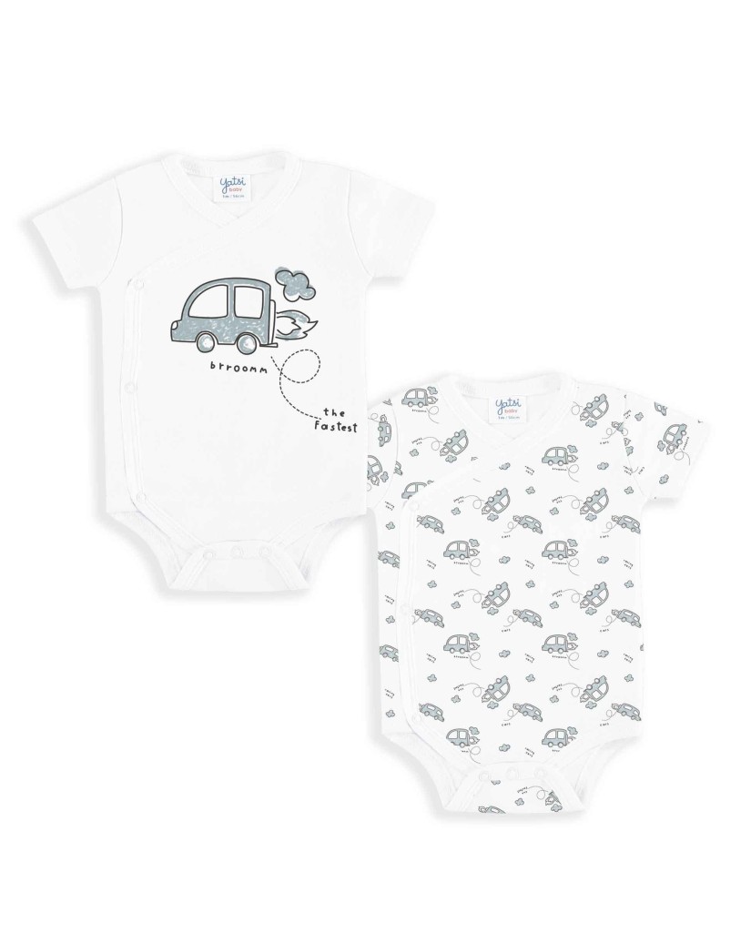 23110050 Pack 2 bodys manga corta niño coches