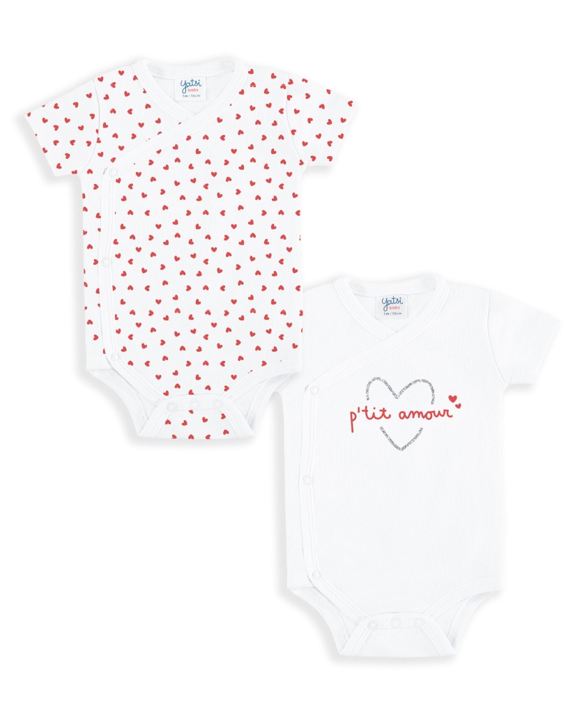 23110055 Pack dos bodys manga corta niña Petite Amour