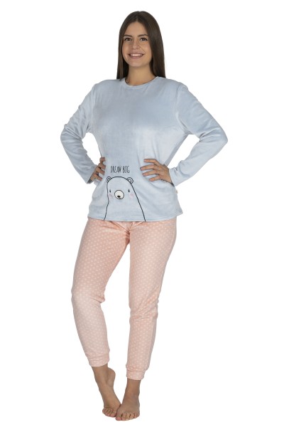 XJG_DP0805 Pijama mujer terciopelo 'DREAM BIG- Javier Golmar