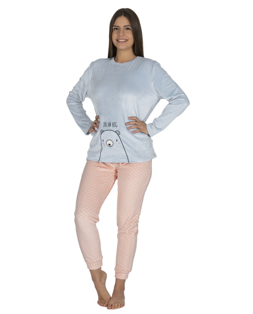 XJG_DP0805 Pijama mujer terciopelo 'DREAM BIG- Javier Golmar