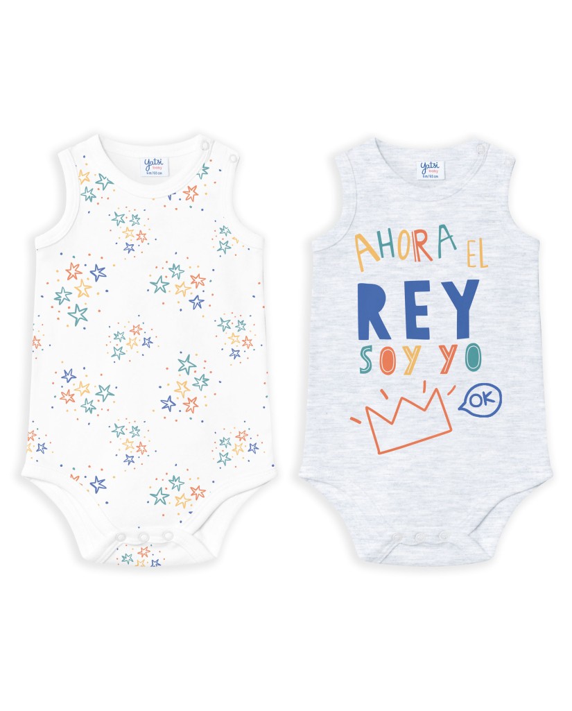 23110070 Pack 2 bodys niño tirantes Rey