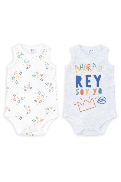 23110070 Pack 2 bodys niño tirantes Rey