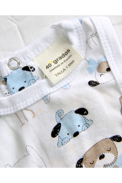 DXB-V-544 Body bebé tirantes perritos