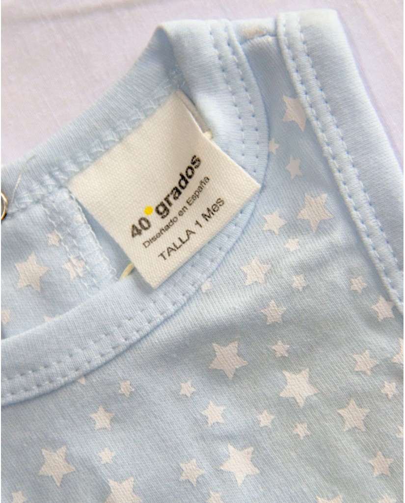 DXB-V-548 Body bebé tirantes estrellas
