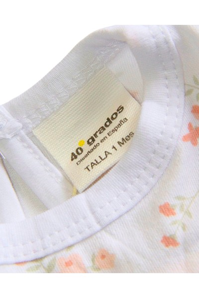 DXG-V-552 Body bebé tirantes con flores