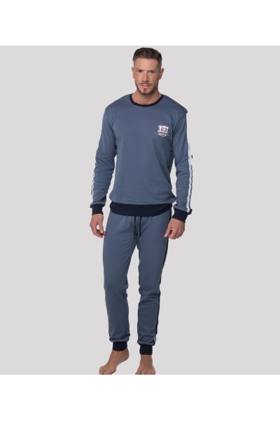 A0CHG PIJAMA HOMBRE ALGODÓN ABANDERADO