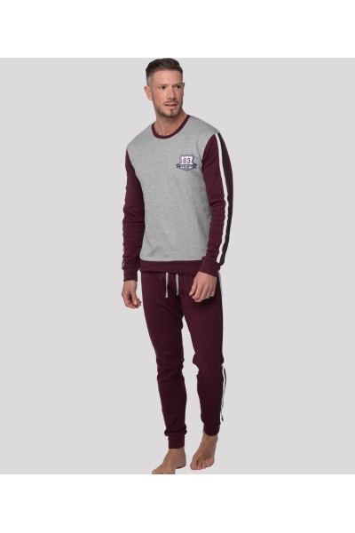 A0CHG PIJAMA HOMBRE ALGODÓN ABANDERADO