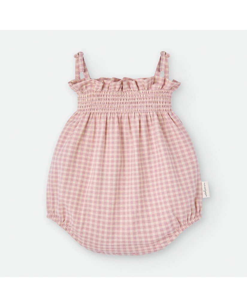 170-02 RANITA BEBÉ TIRANTES VICHY ROSA