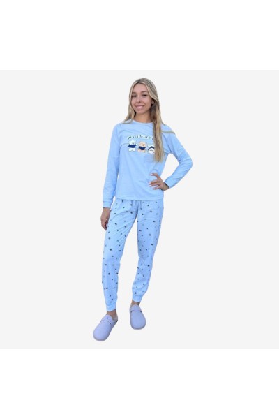 D112 PIJAMA ALGODÓN FINO MUJER OSITOS