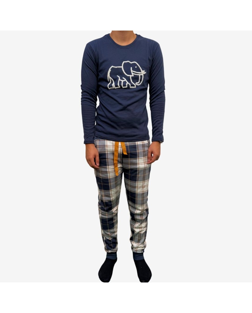 G311 PIJAMA HOMBRE ALGODÓN ELEFANTE