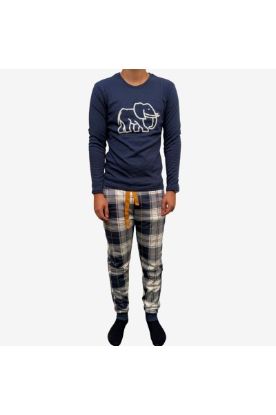 G311 PIJAMA HOMBRE ALGODÓN ELEFANTE