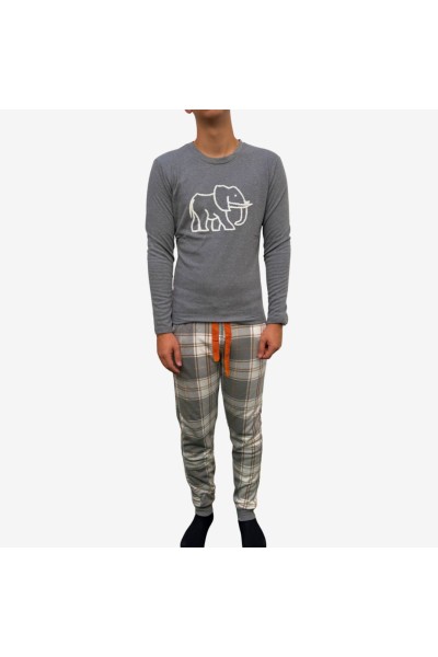 G311 PIJAMA HOMBRE ALGODÓN ELEFANTE