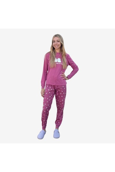 D114 PIJAMA ALGODÓN FINO MUJER Conejos