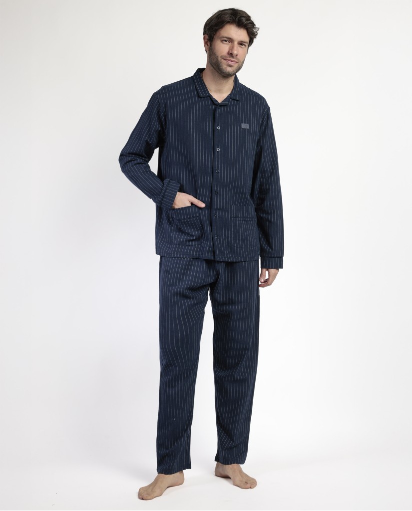 63187-0 PIJAMA ABIERTO MIRO STRIPES Admas