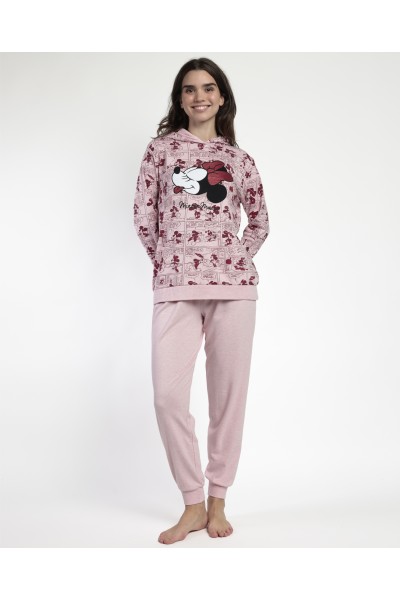 63324-0 PIJAMA MUJER CAPUCHA MINNIE GEN Z Admas