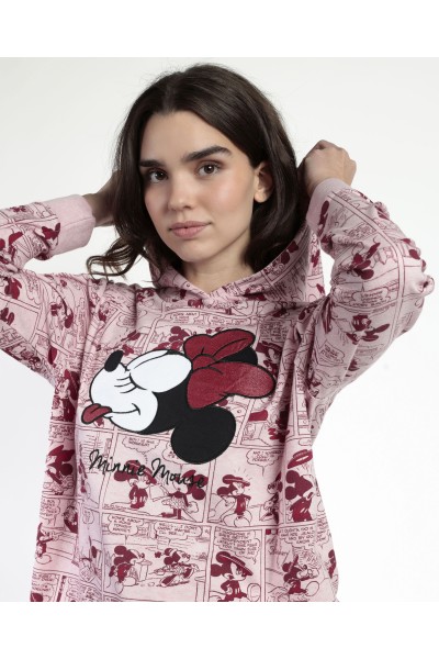 63324-0 PIJAMA MUJER CAPUCHA MINNIE GEN Z Admas