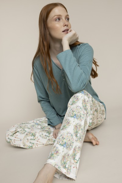 63595-0 PIJAMA MUJER SOFT PEACOCK Admas