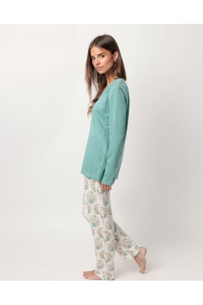 63595-0 PIJAMA MUJER SOFT PEACOCK Admas