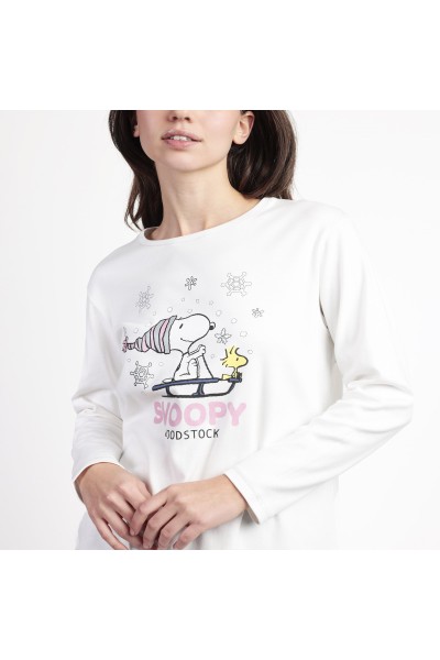 63425-0 PIJAMA CRUDO SNOW SNOOPY ADMAS