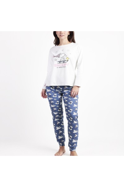 63425-0 PIJAMA CRUDO SNOW SNOOPY ADMAS