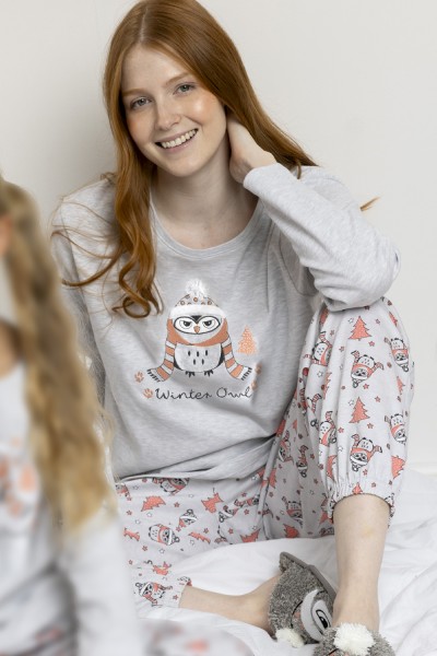 63592-0 PIJAMA WINTER OWL ADMAS