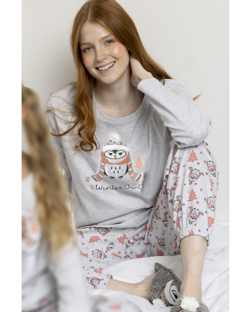 63592-0 PIJAMA WINTER OWL ADMAS