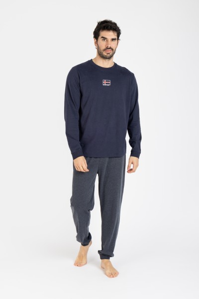 M25105 Pijama caballero Punto liso Iceland- Olympus