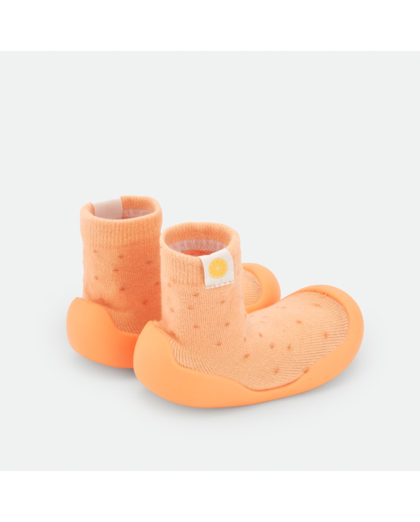 6916 ZAPATILLA CALCETIN NARANJA