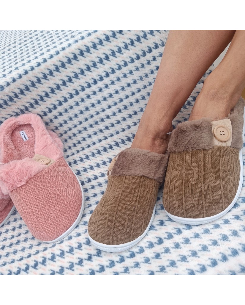 FJA24-1640 ZAPATILLAS MUJER BOTÓN-40 Grados