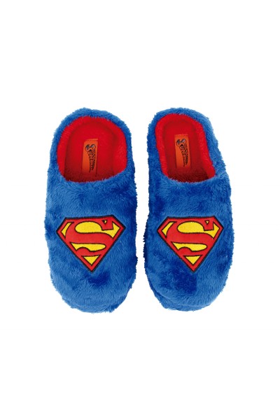 SU16650 Zapatillas estar por casa niño/hombre peluche SUPERMAN