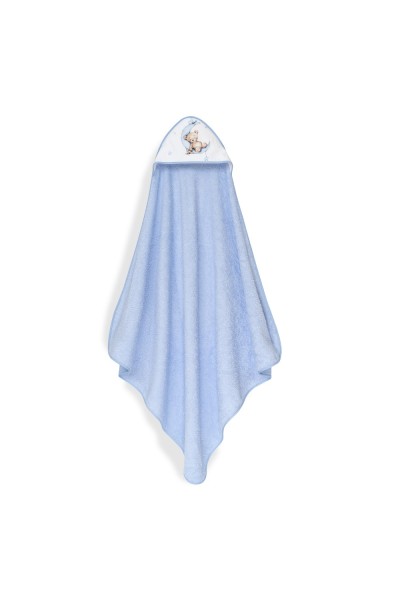 1260 CAPA BAÑO 1X1 MOD ESTAMPADO OSO LUNA ESTRELLAS+GORRO