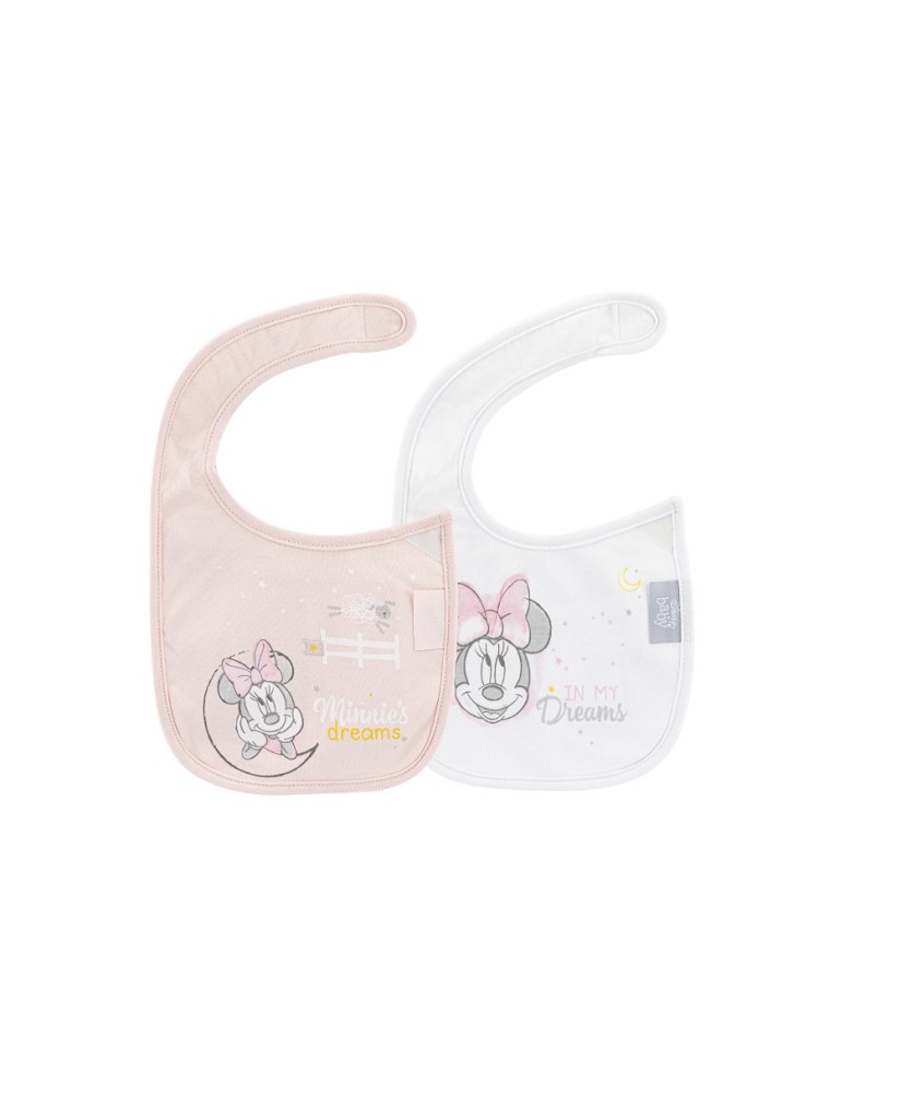 BABEROS MINNIE1 BABEROS PUNTO PACK 2 MINNIE