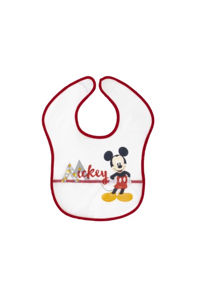 MK-BIBPACK-1-20 PACK 2 BABEROS MICKEY IMPERMEABLES