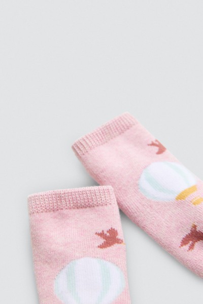 52863 CALCETÍN BEBÉ TÉRMICO PACK DE 2 NUBES