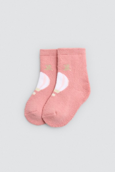 52863 CALCETÍN BEBÉ TÉRMICO PACK DE 2 NUBES