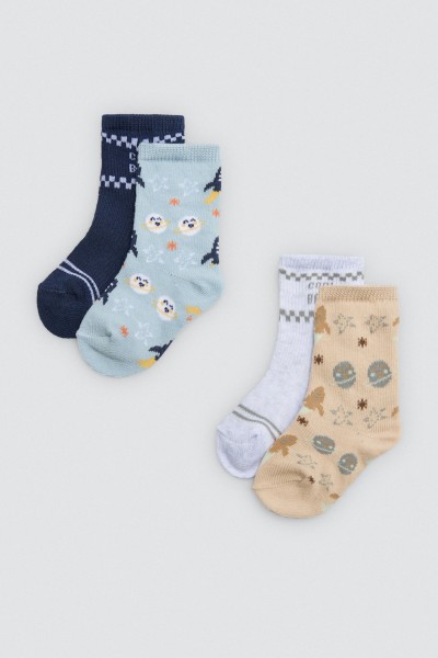 52867 CALCETÍN BEBÉ PACK DE 2 COOL BABY