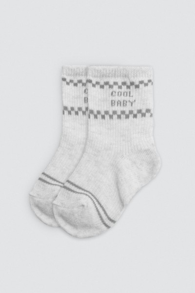 52867 CALCETÍN BEBÉ PACK DE 2 COOL BABY