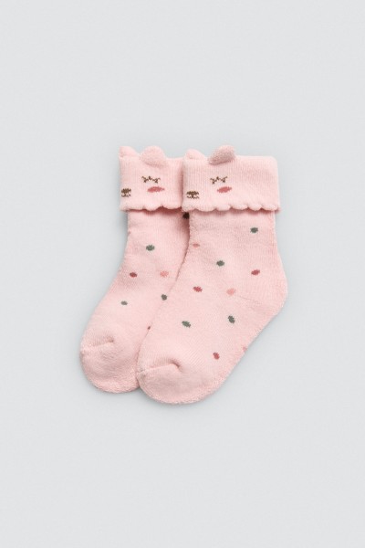 52864 CALCETÍN BEBÉ TÉRMICO PACK DE 2 CORAZONES