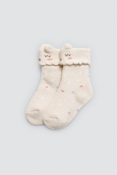 52864 CALCETÍN BEBÉ TÉRMICO PACK DE 2 CORAZONES